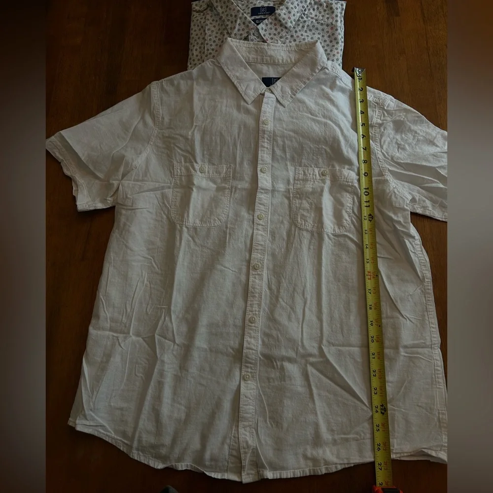 Classic Fit Short Sleeve Button Up Shirt Bundle Men’s Size L | 3-Pack | George - Picture 5 of 11